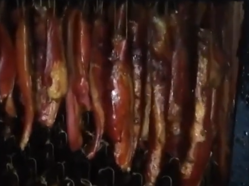 drying bacon with heat pump dryer